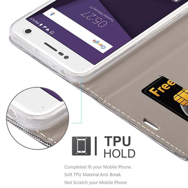ZTE Blade V8 Skal Plånboksfodral med magnetisk stängning, ståfunktion och kortficka