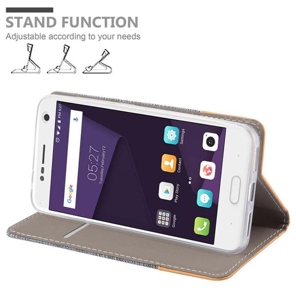 ZTE Blade V8 Skal Plånboksfodral med magnetisk stängning, ståfunktion och kortficka