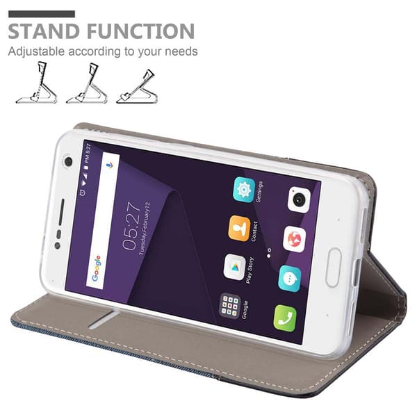 ZTE Blade V8 Skal Plånboksfodral med magnetisk stängning, ståfunktion och kortficka