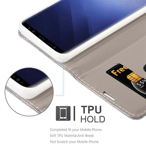 Deksel til Samsung Galaxy S9 Lommebokdeksel med magnetisk lukking, stativfunksjon og kortlomme