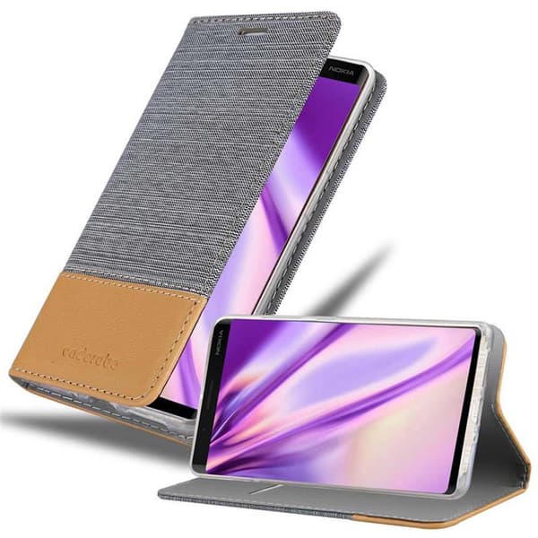 Nokia 8 Sirocco Skal Plånboksfodral med magnetisk stängning, ståfunktion och kortficka