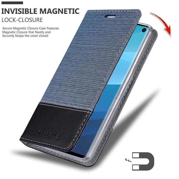 Samsung Galaxy S10 4G Skal Plånboksfodral med magnetisk stängning, ståfunktion och kortficka