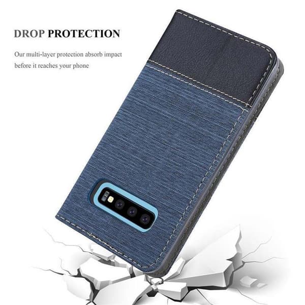 Samsung Galaxy S10 4G Skal Plånboksfodral med magnetisk stängning, ståfunktion och kortficka