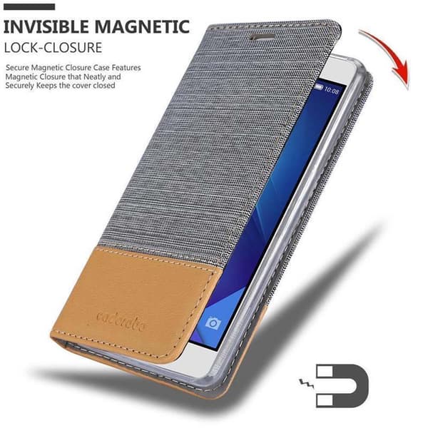 Honor 7 Suojakotelo Suojakuori Lompakkokotelo Matkapuhelinkotelo jossa magneettisuljenta, jalusta-toiminto ja korttitasku