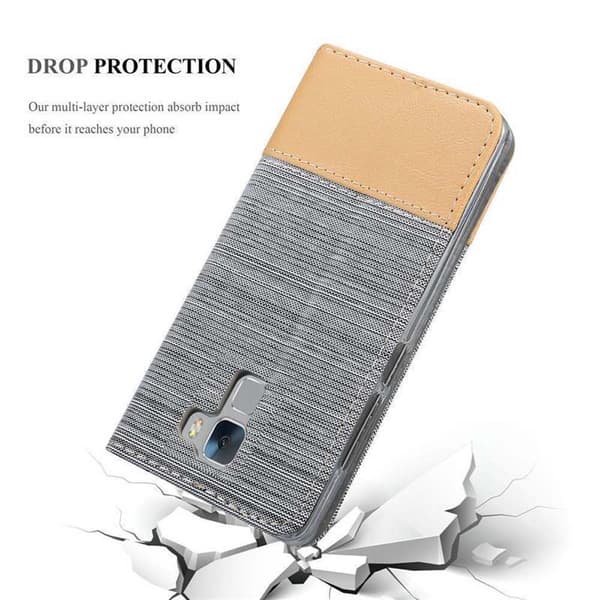 Honor 7 Suojakotelo Suojakuori Lompakkokotelo Matkapuhelinkotelo jossa magneettisuljenta, jalusta-toiminto ja korttitasku