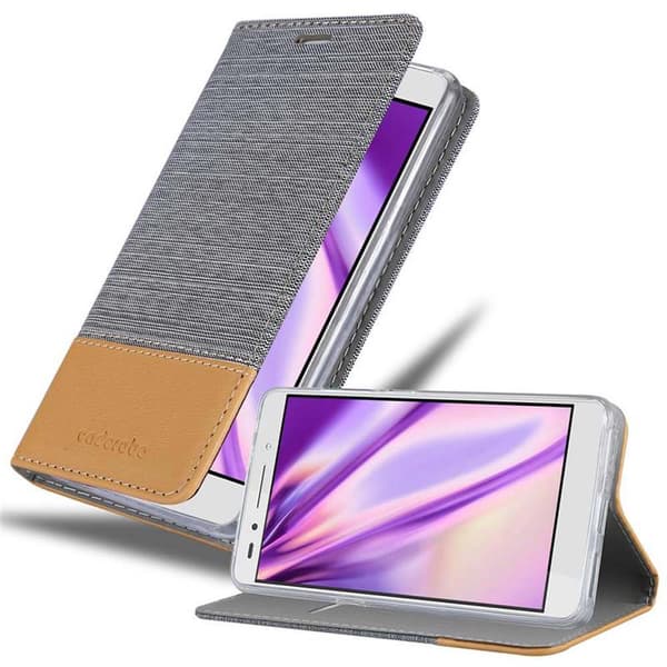 Honor 7 Suojakotelo Suojakuori Lompakkokotelo Matkapuhelinkotelo jossa magneettisuljenta, jalusta-toiminto ja korttitasku