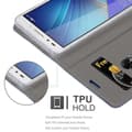 Pikkukuva 3 / 8: Honor 7 Suojakotelo Suojakuori Lompakkokotelo Matkapuhelinkotelo jossa magneettisuljenta, jalusta-toiminto ja korttitasku