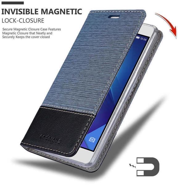 Honor 7 Suojakotelo Suojakuori Lompakkokotelo Matkapuhelinkotelo jossa magneettisuljenta, jalusta-toiminto ja korttitasku