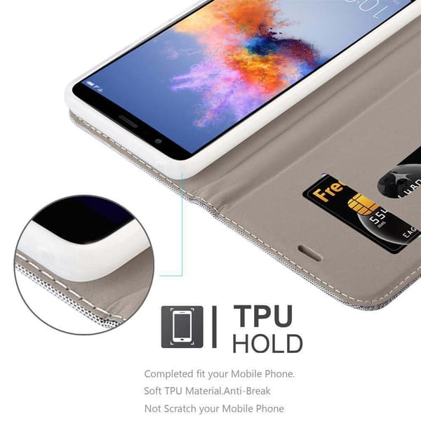 Honor 7X Suojakotelo Suojakuori Lompakkokotelo Matkapuhelinkotelo jossa magneettisuljenta, jalusta-toiminto ja korttitasku