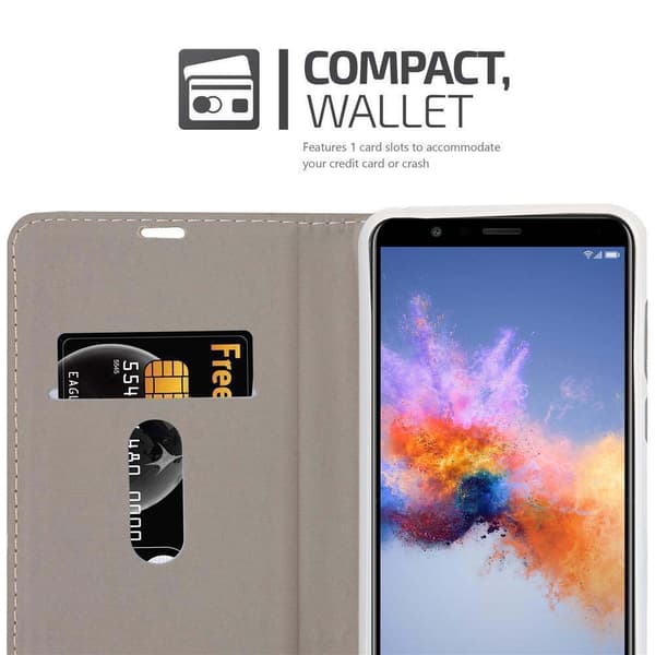 Honor 7X Suojakotelo Suojakuori Lompakkokotelo Matkapuhelinkotelo jossa magneettisuljenta, jalusta-toiminto ja korttitasku