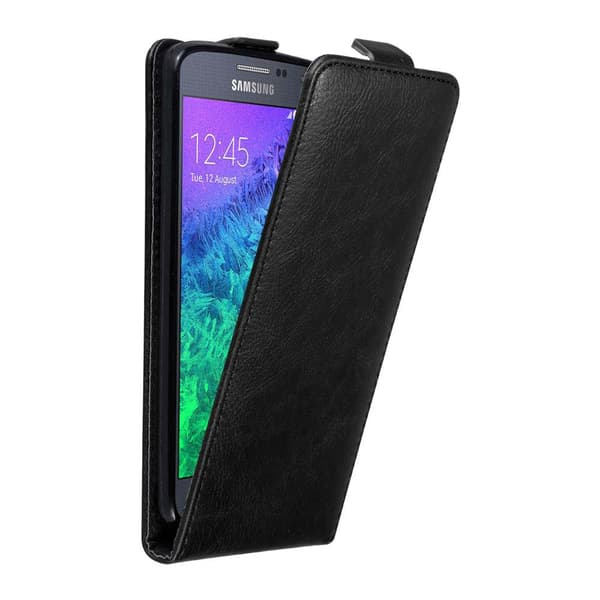 Deksel til Samsung Galaxy ALPHA Flip Etui med magnetisk lukking