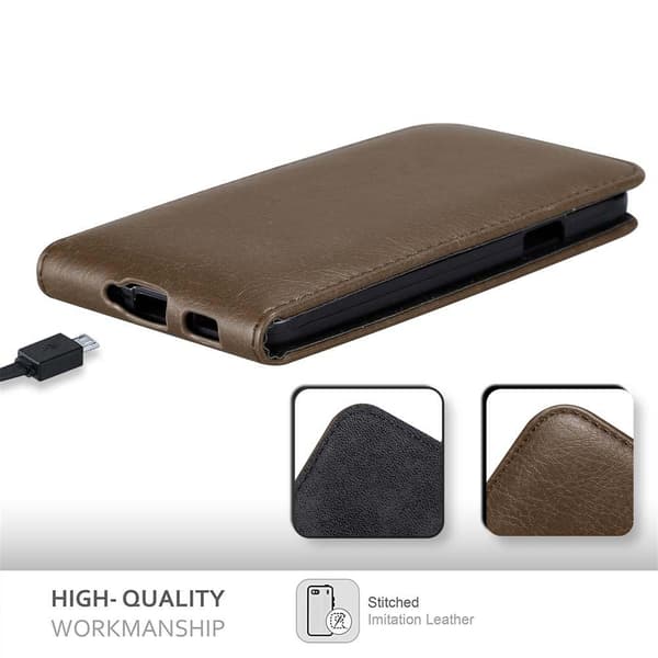 Deksel til Samsung Galaxy ALPHA Flip Etui med magnetisk lukking