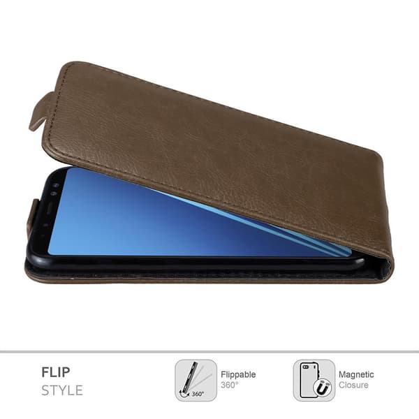 Skyddsfodral för Samsung Galaxy A8 2018 Fodral Skal i flipdesign med magnetisk stängning Case Cover