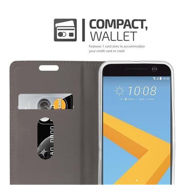 HTC ONE M10 Suojakotelo Suojakuori Lompakkokotelo Matkapuhelinkotelo jossa magneettisuljenta, jalusta-toiminto ja korttitasku