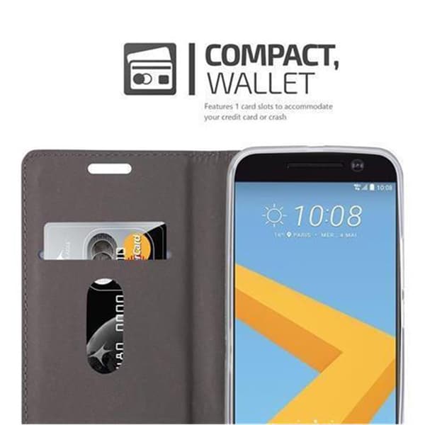 HTC ONE M10 Suojakotelo Suojakuori Lompakkokotelo Matkapuhelinkotelo jossa magneettisuljenta, jalusta-toiminto ja korttitasku