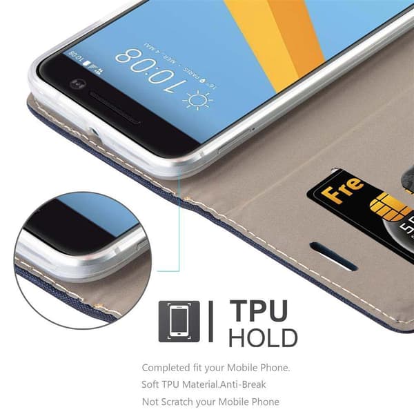 HTC ONE M10 Suojakotelo Suojakuori Lompakkokotelo Matkapuhelinkotelo jossa magneettisuljenta, jalusta-toiminto ja korttitasku