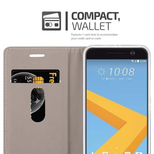 HTC ONE M10 Suojakotelo Suojakuori Lompakkokotelo Matkapuhelinkotelo jossa magneettisuljenta, jalusta-toiminto ja korttitasku