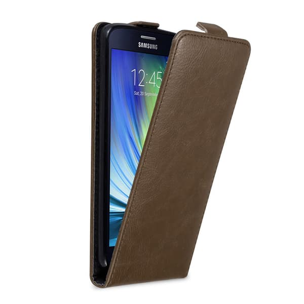 Skyddsfodral för Samsung Galaxy A8 2015 Fodral Skal i flipdesign med magnetisk stängning Case Cover KAFFE BRUN