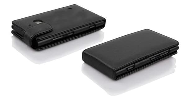 Deksel til Nokia Lumia 929 / 930 Flip Etui laget av strukturert kunstskinn