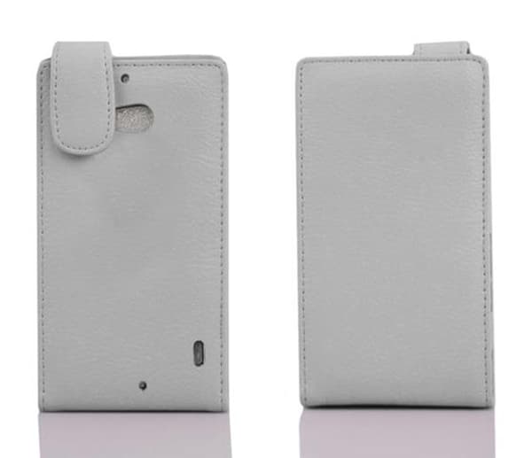 Deksel til Nokia Lumia 929 / 930 Flip Etui laget av strukturert kunstskinn