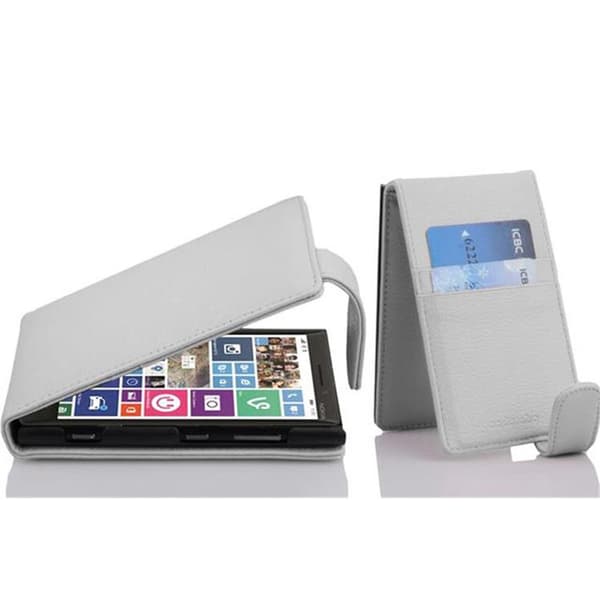 Deksel til Nokia Lumia 929 / 930 Flip Etui laget av strukturert kunstskinn