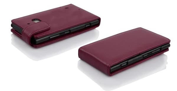 Deksel til Nokia Lumia 929 / 930 Flip Etui laget av strukturert kunstskinn