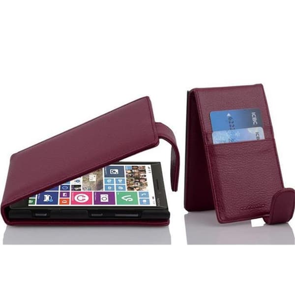 Deksel til Nokia Lumia 929 / 930 Flip Etui laget av strukturert kunstskinn