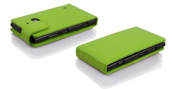 Deksel til Nokia Lumia 929 / 930 Flip Etui laget av strukturert kunstskinn
