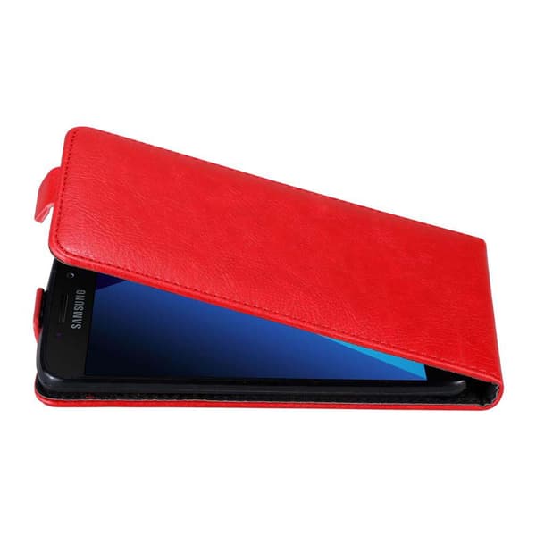 Samsung Galaxy A3 2017 Suojakotelo Suojakuori Lompakkokotelo Matkapuhelinkotelo flip muotoilu magneettisuljenta OMENAN PUNAINEN