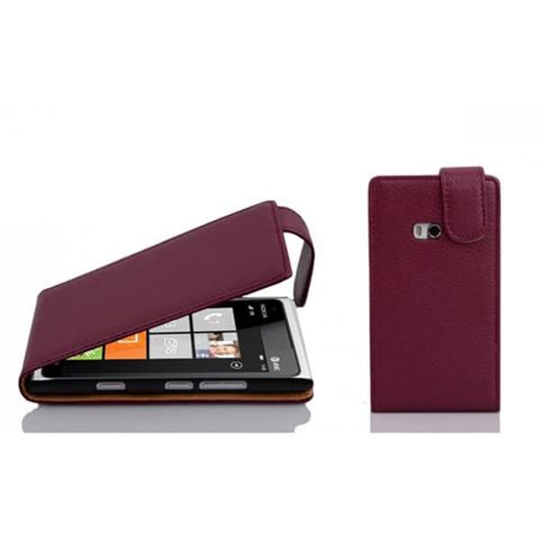 Nokia Lumia 900 Suojakotelo Suojakuori Lompakkokotelo Matkapuhelinkotelo Teksturoidusta keinonahasta valmistettu flip-muotoiltu suojakotelo BORDAUX VILLA