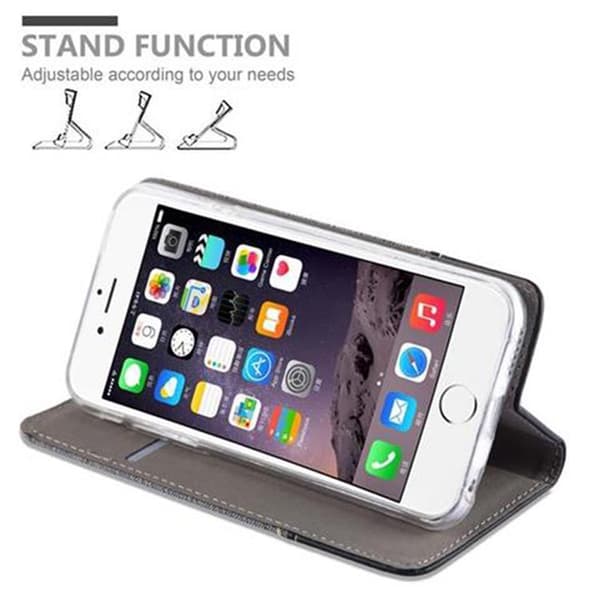 iPhone 6 PLUS / 6S PLUS Suojakotelo Suojakuori Lompakkokotelo Matkapuhelinkotelo jossa magneettisuljenta, jalusta-toiminto ja korttitasku