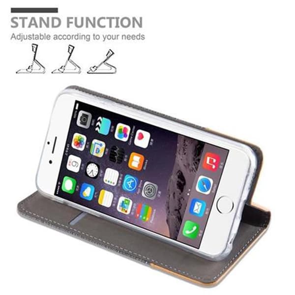 iPhone 6 PLUS / 6S PLUS Suojakotelo Suojakuori Lompakkokotelo Matkapuhelinkotelo jossa magneettisuljenta, jalusta-toiminto ja korttitasku