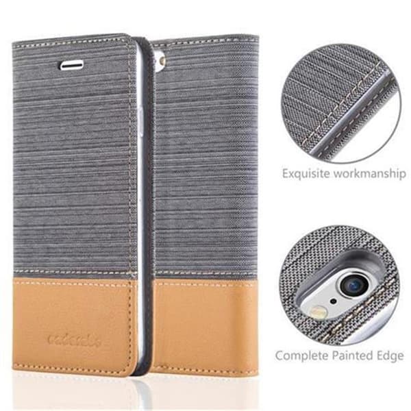 iPhone 6 PLUS / 6S PLUS Suojakotelo Suojakuori Lompakkokotelo Matkapuhelinkotelo jossa magneettisuljenta, jalusta-toiminto ja korttitasku