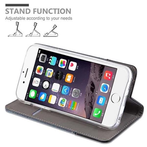 iPhone 6 PLUS / 6S PLUS Suojakotelo Suojakuori Lompakkokotelo Matkapuhelinkotelo jossa magneettisuljenta, jalusta-toiminto ja korttitasku