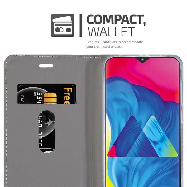 Deksel til Samsung Galaxy A10 / M10 Lommebokdeksel med magnetisk lukking, stativfunksjon og kortlomme
