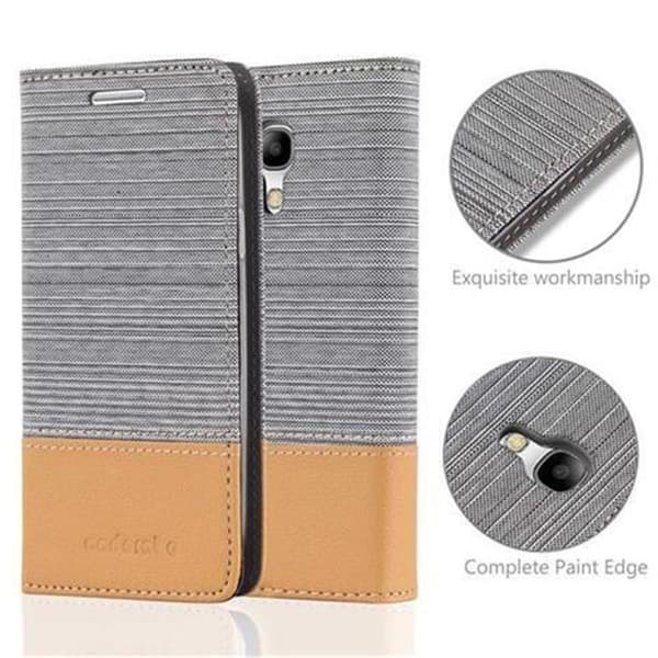 Samsung Galaxy S4 MINI Skal Plånboksfodral med magnetisk stängning, ståfunktion och kortficka