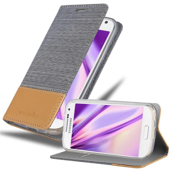Samsung Galaxy S4 MINI Skal Plånboksfodral med magnetisk stängning, ståfunktion och kortficka
