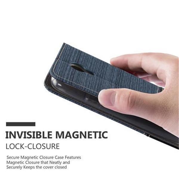 Samsung Galaxy S4 MINI Skal Plånboksfodral med magnetisk stängning, ståfunktion och kortficka