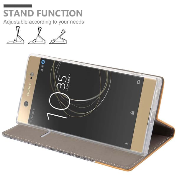 Sony Xperia XA1 ULTRA Suojakotelo Suojakuori Lompakkokotelo Matkapuhelinkotelo jossa magneettisuljenta, jalusta-toiminto ja korttitasku