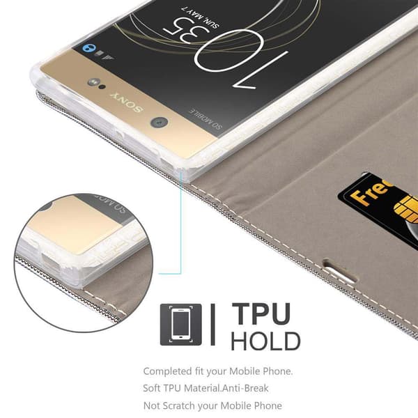 Sony Xperia XA1 ULTRA Suojakotelo Suojakuori Lompakkokotelo Matkapuhelinkotelo jossa magneettisuljenta, jalusta-toiminto ja korttitasku