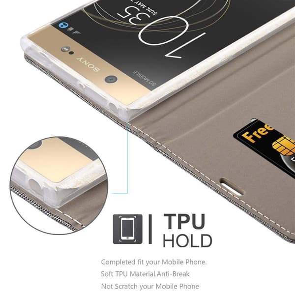 Sony Xperia XA1 ULTRA Suojakotelo Suojakuori Lompakkokotelo Matkapuhelinkotelo jossa magneettisuljenta, jalusta-toiminto ja korttitasku