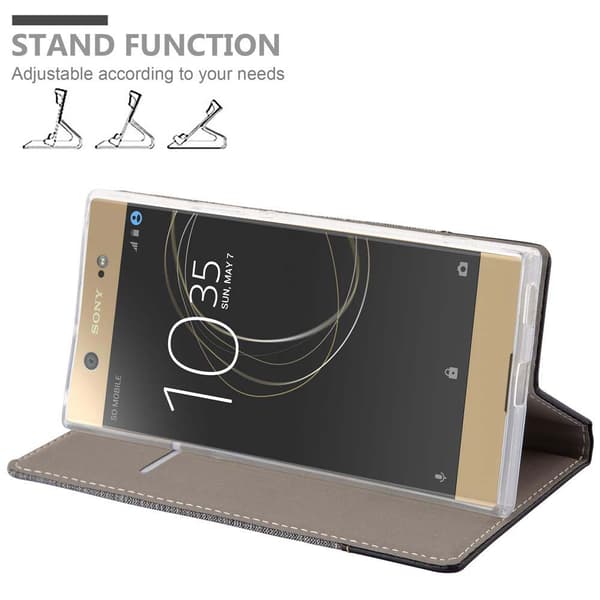 Sony Xperia XA1 ULTRA Suojakotelo Suojakuori Lompakkokotelo Matkapuhelinkotelo jossa magneettisuljenta, jalusta-toiminto ja korttitasku