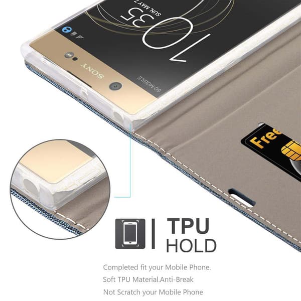 Sony Xperia XA1 ULTRA Suojakotelo Suojakuori Lompakkokotelo Matkapuhelinkotelo jossa magneettisuljenta, jalusta-toiminto ja korttitasku
