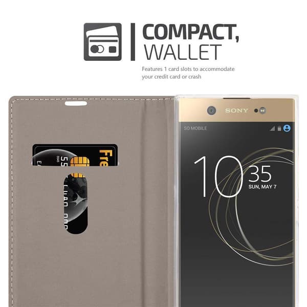 Sony Xperia XA1 ULTRA Suojakotelo Suojakuori Lompakkokotelo Matkapuhelinkotelo jossa magneettisuljenta, jalusta-toiminto ja korttitasku