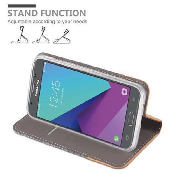 Deksel til Samsung Galaxy J7 2017 US Version Lommebokdeksel med magnetisk lukking, stativfunksjon og kortlomme