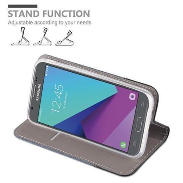 Deksel til Samsung Galaxy J7 2017 US Version Lommebokdeksel med magnetisk lukking, stativfunksjon og kortlomme