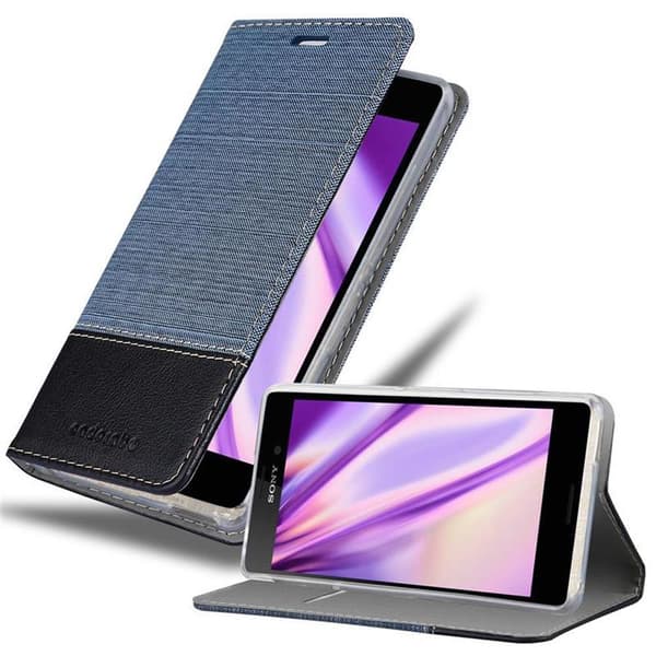 Sony Xperia M4 AQUA Suojakotelo Suojakuori Lompakkokotelo Matkapuhelinkotelo jossa magneettisuljenta, jalusta-toiminto ja korttitasku
