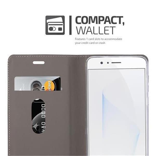 Honor 8 / 8 PREMIUM Skal Plånboksfodral med magnetisk stängning, ståfunktion och kortficka