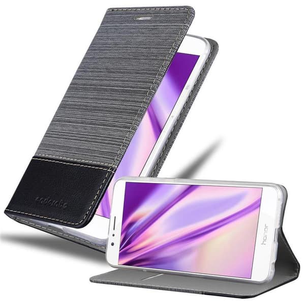 Honor 8 / 8 PREMIUM Skal Plånboksfodral med magnetisk stängning, ståfunktion och kortficka