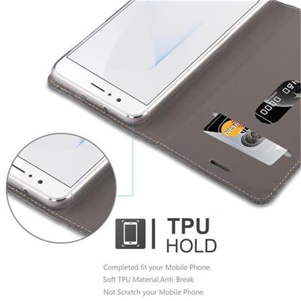 Honor 8 / 8 PREMIUM Skal Plånboksfodral med magnetisk stängning, ståfunktion och kortficka